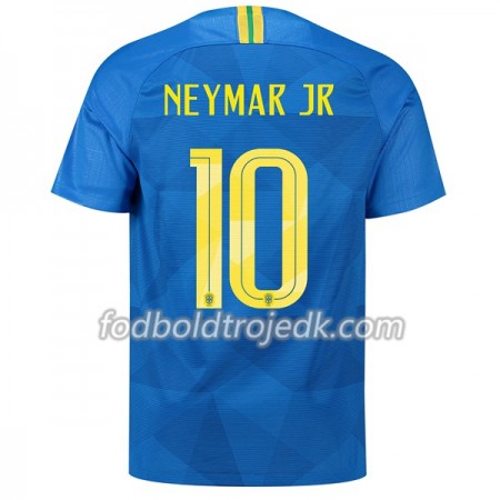 Brasilien VM 2018 Neymar Jr 10 Udebane - Fodboldtrøjer(S/S)